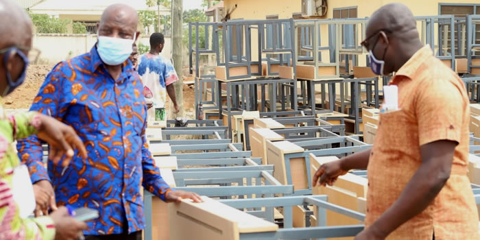 Ada West DCE donates School Furniture to Ada West Educational Directorate 2021