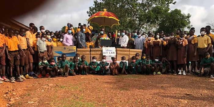 Amenfi Central - Akyekyere Basic School receives Computers and Air Conditioners from GIFEC 2021