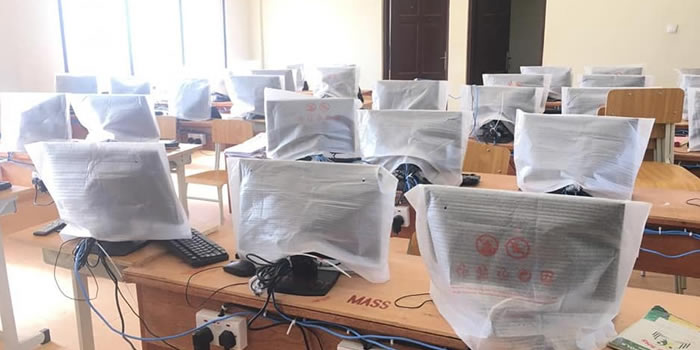 Amenfi Central - Akyekyere Basic School receives Computers and Air Conditioners from GIFEC 2021