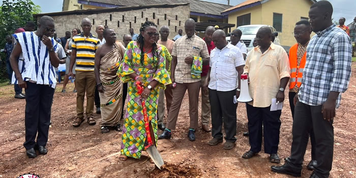 Birim Central MCE cut sod for the Construction of Health Care Centre 2022