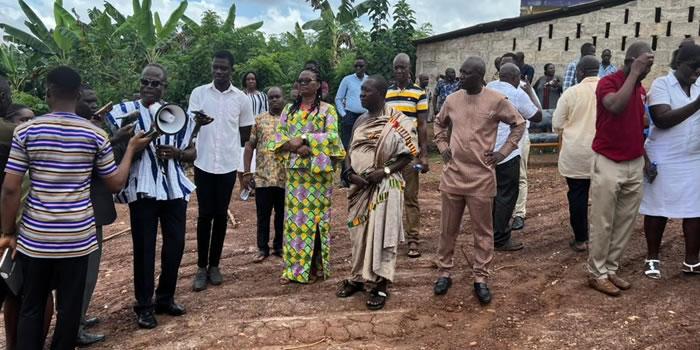 Birim Central MCE cut sod for the Construction of Health Care Centre 2022