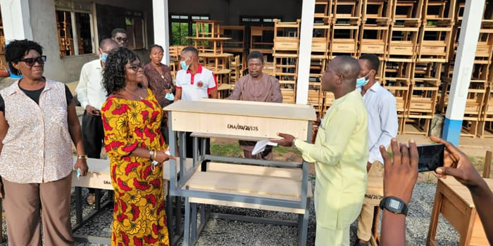 EFFutu  Municipal Assembly donates furniture to Education Directorate 2021
