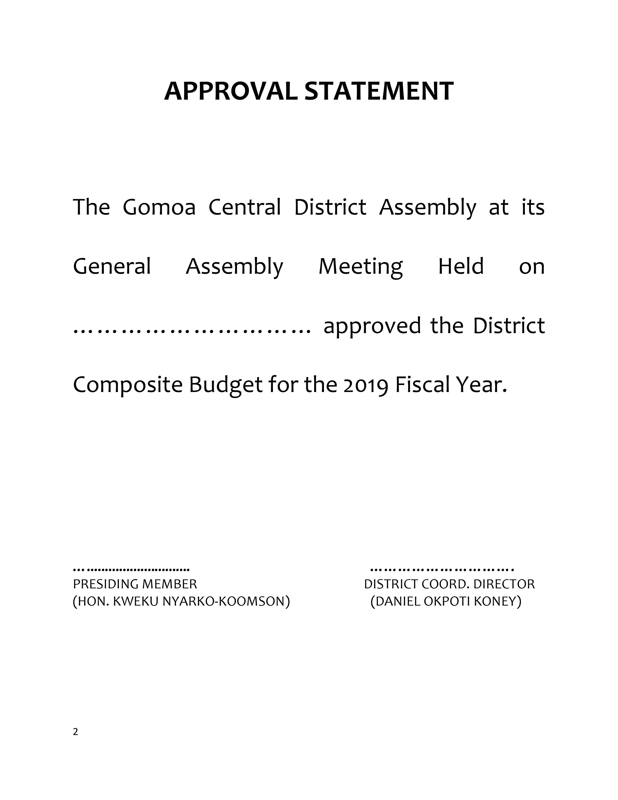 Gomoa Central Composite Budget 2019(2)