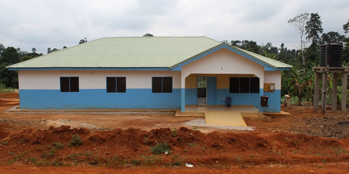 Construction of community clinic at Mensakrom