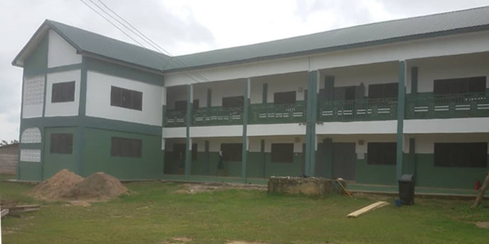 2-Storey 12-Unit Classroom Block at Dadiesoaba Nursing Training College 