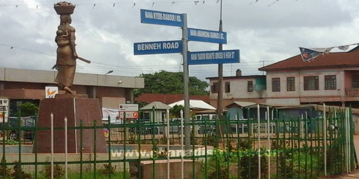 Street Naming at Berekum(DACF)